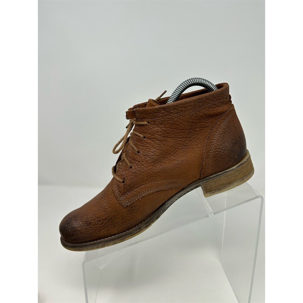 Josef Seibel Sienna 03 Womens Lace Up Ankle Boots Brown Distressed Size 38 - Picture 3 of 10